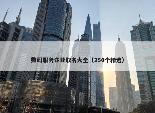 数码服务企业取名大全（250个精选）