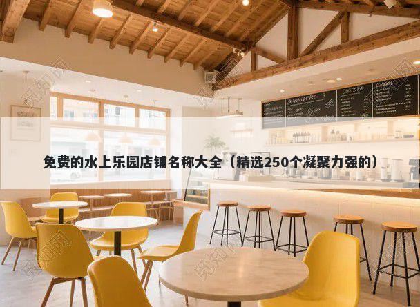免费的水上乐园店铺名称大全（精选250个凝聚力强的）