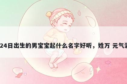 2025年-11月-24日出生的男宝宝起什么名字好听,姓万 元气满满的名字推荐
