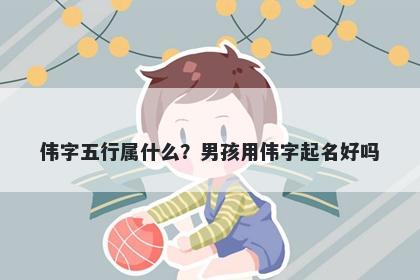 伟字五行属什么？男孩用伟字起名好吗