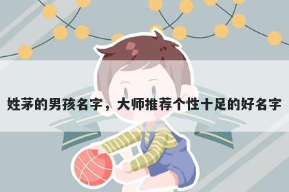 姓茅的男孩名字，大师推荐个性十足的好名字