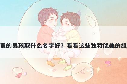 姓贺的男孩取什么名字好？看看这些独特优美的组合