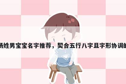杨姓男宝宝名字推荐，契合五行八字且字形协调的