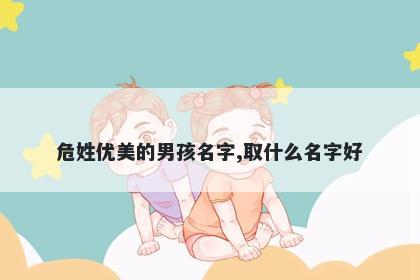 危姓优美的男孩名字,取什么名字好