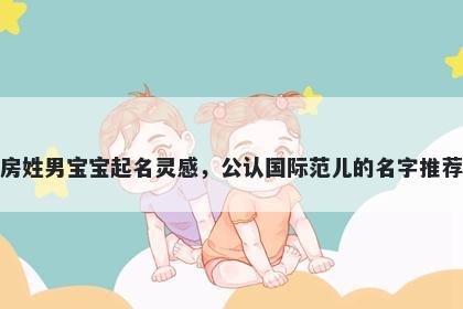 房姓男宝宝起名灵感，公认国际范儿的名字推荐