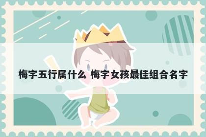 梅字五行属什么 梅字女孩最佳组合名字