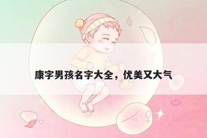康字男孩名字大全，优美又大气