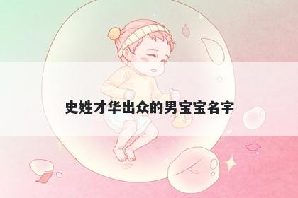 史姓才华出众的男宝宝名字