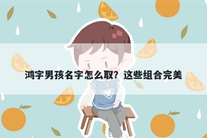 鸿字男孩名字怎么取？这些组合完美