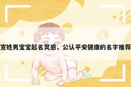 宣姓男宝宝起名灵感，公认平安健康的名字推荐