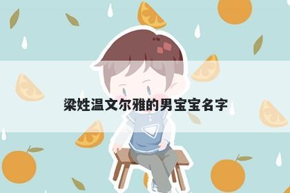 梁姓温文尔雅的男宝宝名字