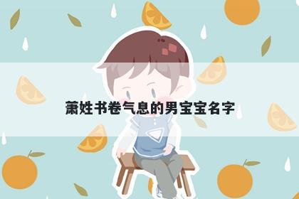 萧姓书卷气息的男宝宝名字