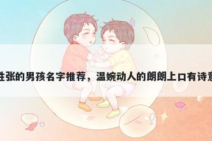 姓张的男孩名字推荐，温婉动人的朗朗上口有诗意