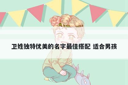 卫姓独特优美的名字最佳搭配 适合男孩