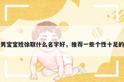 刚出生的男宝宝姓徐取什么名字好,推荐一些个性十足的男孩名字