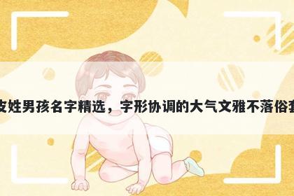 皮姓男孩名字精选，字形协调的大气文雅不落俗套