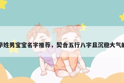 毕姓男宝宝名字推荐,契合五行八字且沉稳大气的
