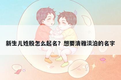 新生儿姓殷怎么起名？想要清雅淡泊的名字