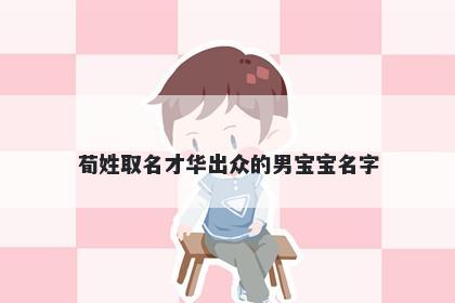 荀姓取名才华出众的男宝宝名字