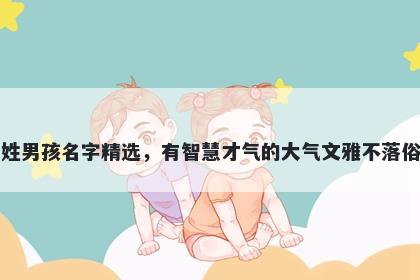 贾姓男孩名字精选,有智慧才气的大气文雅不落俗套