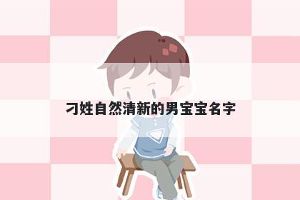 刁姓自然清新的男宝宝名字