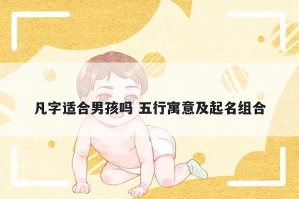 凡字适合男孩吗 五行寓意及起名组合