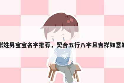 张姓男宝宝名字推荐,契合五行八字且吉祥如意的