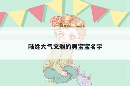 陆姓大气文雅的男宝宝名字