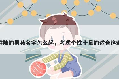 姓陆的男孩名字怎么起，考虑个性十足的适合这些