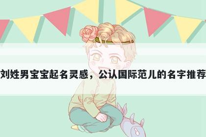 刘姓男宝宝起名灵感,公认国际范儿的名字推荐