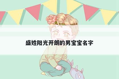 盛姓阳光开朗的男宝宝名字