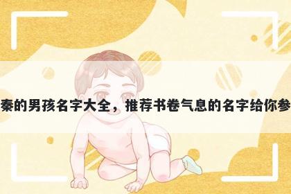 姓秦的男孩名字大全,推荐书卷气息的名字给你参考