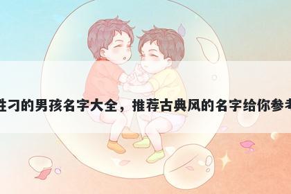 姓刁的男孩名字大全,推荐古典风的名字给你参考