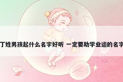 丁姓男孩起什么名字好听 一定要助学业运的名字