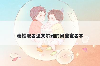 秦姓取名温文尔雅的男宝宝名字