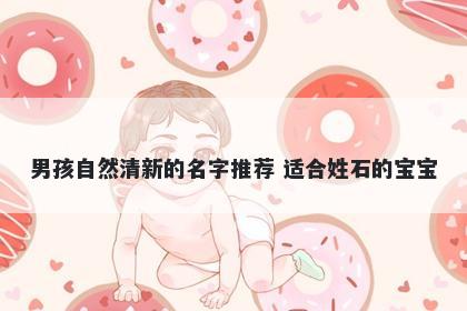 男孩自然清新的名字推荐 适合姓石的宝宝
