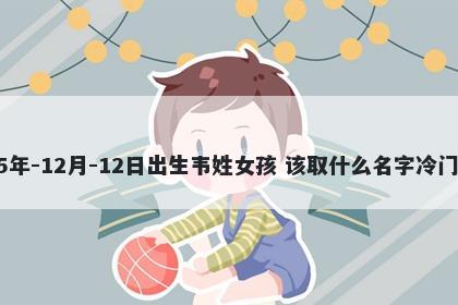 2025年-12月-12日出生韦姓女孩 该取什么名字冷门独特