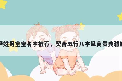 尹姓男宝宝名字推荐，契合五行八字且高贵典雅的