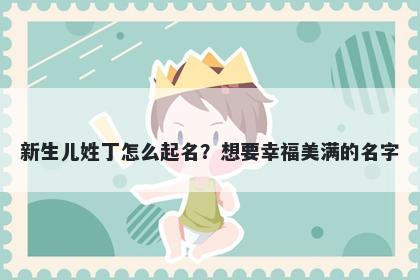 新生儿姓丁怎么起名？想要幸福美满的名字