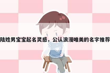 陆姓男宝宝起名灵感，公认浪漫唯美的名字推荐