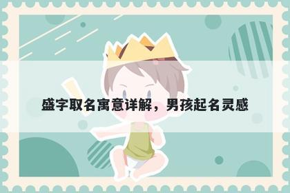 盛字取名寓意详解，男孩起名灵感