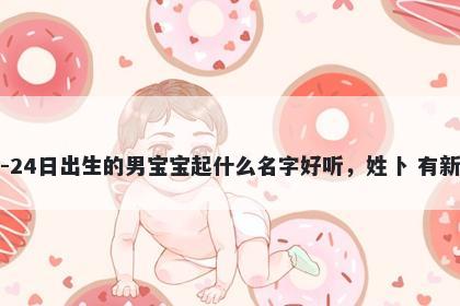 2025年-12月-24日出生的男宝宝起什么名字好听，姓卜 有新意的名字推荐