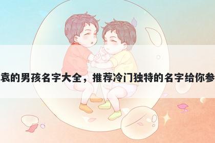 姓袁的男孩名字大全，推荐冷门独特的名字给你参考