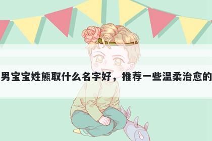 刚出生的男宝宝姓熊取什么名字好，推荐一些温柔治愈的男孩名字