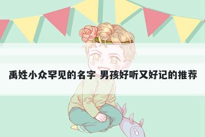 禹姓小众罕见的名字 男孩好听又好记的推荐