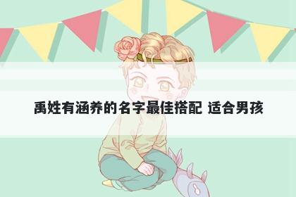 禹姓有涵养的名字最佳搭配 适合男孩