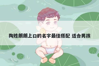 陶姓朗朗上口的名字最佳搭配 适合男孩