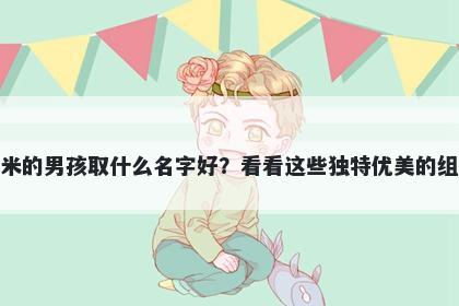 姓米的男孩取什么名字好？看看这些独特优美的组合