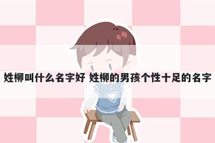 姓柳叫什么名字好 姓柳的男孩个性十足的名字