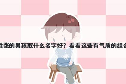 姓张的男孩取什么名字好？看看这些有气质的组合